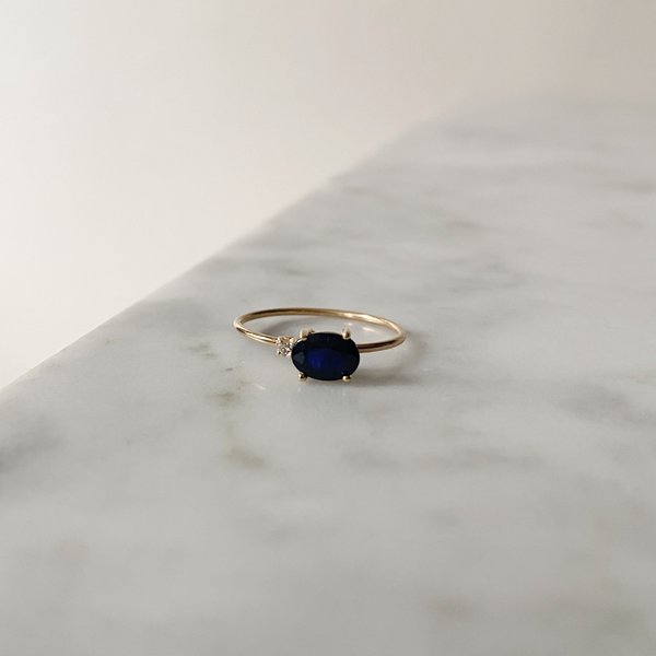 Tarin Thomas Royal Blue Ring - Gold/Blue Shapphire Tarin Thomas Royal Blue Ring - Gold/Blue Shapphire
