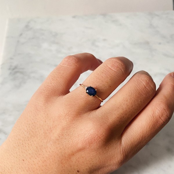 Tarin Thomas Royal Blue Ring - Gold/Blue Shapphire Tarin Thomas Royal Blue Ring - Gold/Blue Shapphire