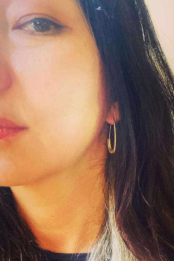 Bronze Oval Katachi Earrings Bronze Oval Katachi Earrings