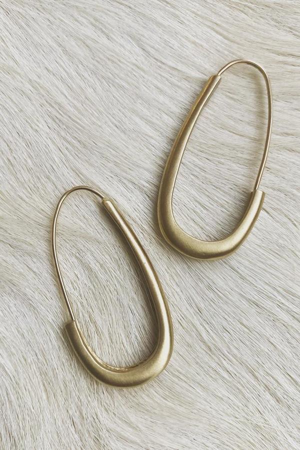 Bronze Oval Katachi Earrings Bronze Oval Katachi Earrings