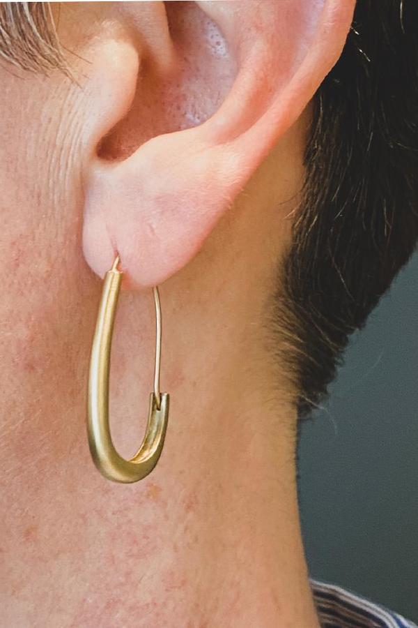 Bronze Oval Katachi Earrings Bronze Oval Katachi Earrings
