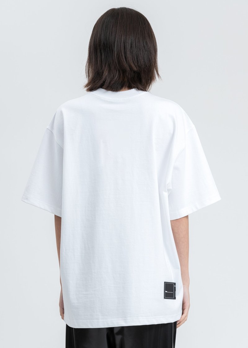 White WELLDONE Front Logo T-Shirt | Garmentory