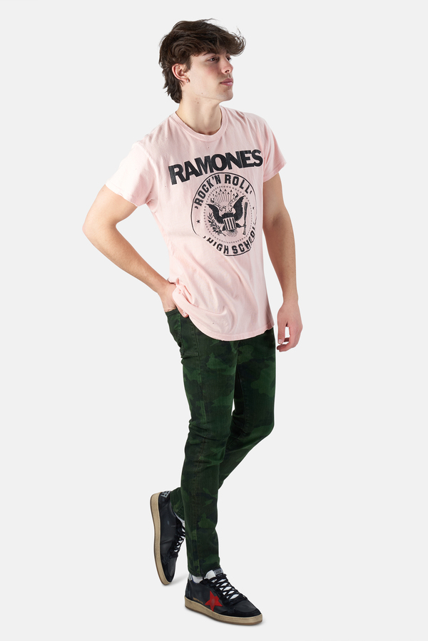 MadeWorn Rock Ramones Hey Ho T-Shirt - Off White MadeWorn Rock Ramones Hey Ho T-Shirt - Off White
