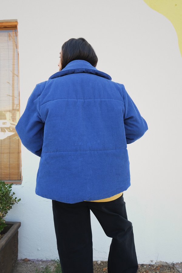siesta jacket sample in azul cord (size small) siesta jacket sample in azul cord (size small)