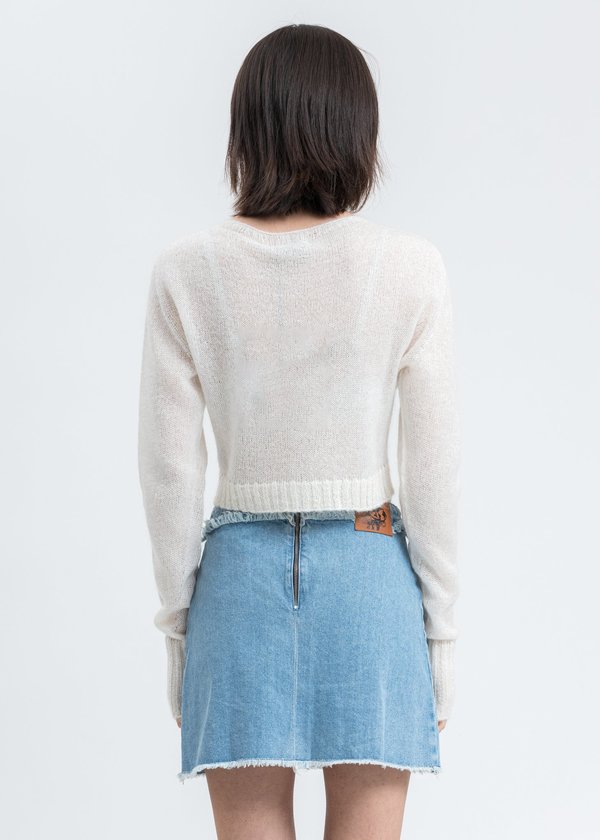 Danielle Guizio　mohaih ribbed ccrdigan GUIZIO Mohair Ribbed Cardigan in Forest Green | REVOLVE