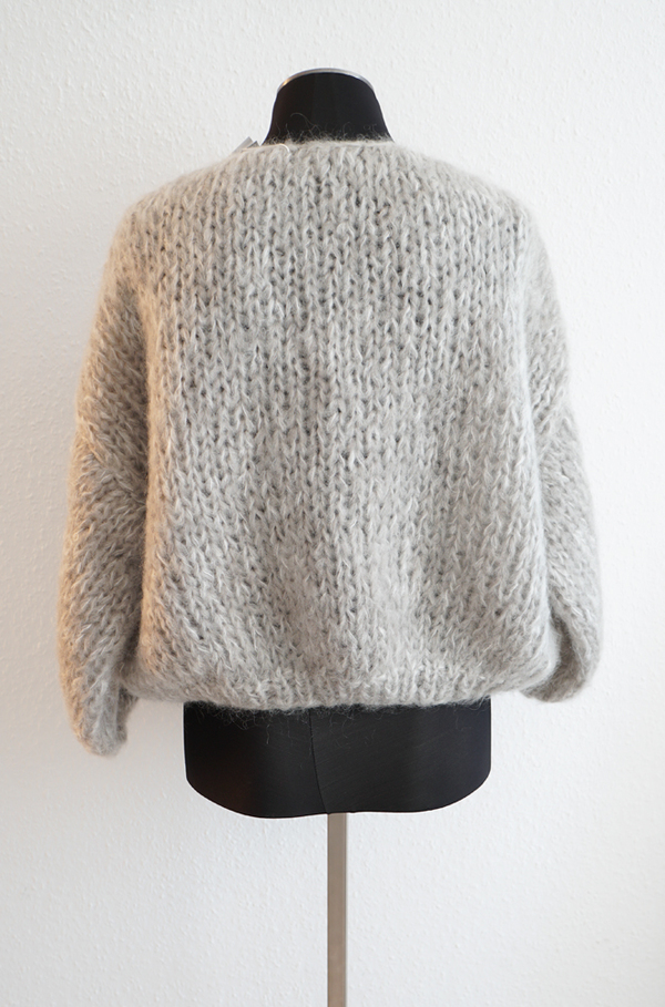 Maiami Mohair Big Bomber Cardigan - Concrete Melange Maiami Mohair Big Bomber Cardigan - Concrete Melange