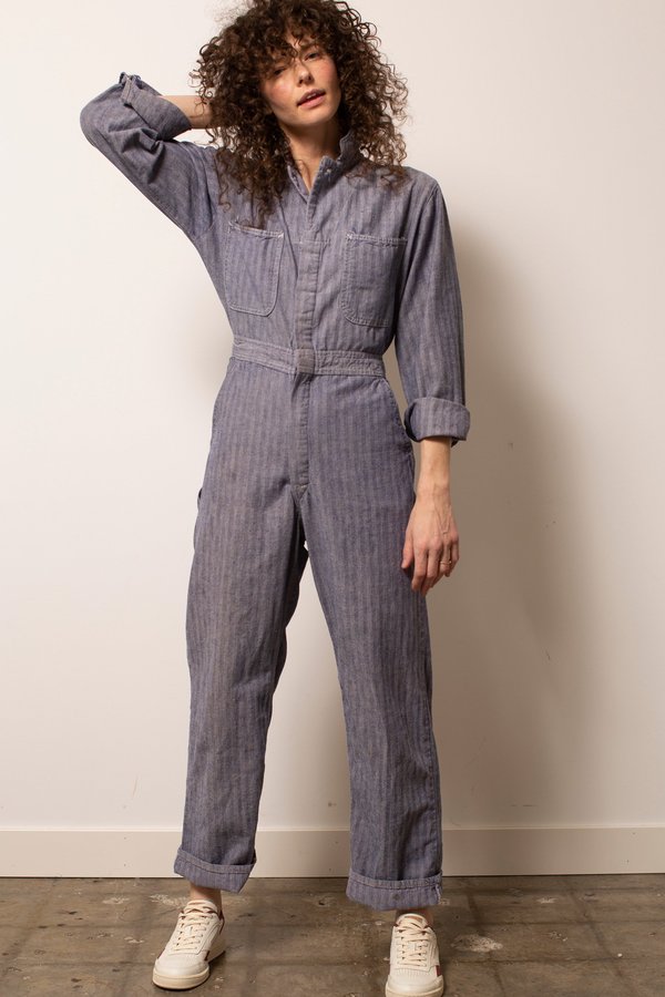 Vintage Herringbone Stripe Coveralls Vintage Herringbone Stripe Coveralls