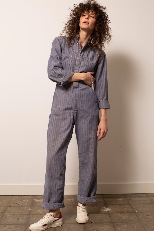 Vintage Herringbone Stripe Coveralls Vintage Herringbone Stripe Coveralls