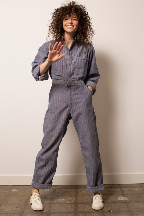 Vintage Herringbone Stripe Coveralls Vintage Herringbone Stripe Coveralls