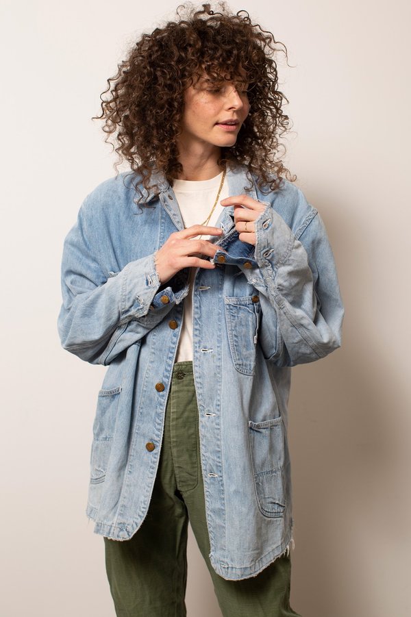 Vintage Lee Denim Chore Coat - Blue Vintage Lee Denim Chore Coat - Blue