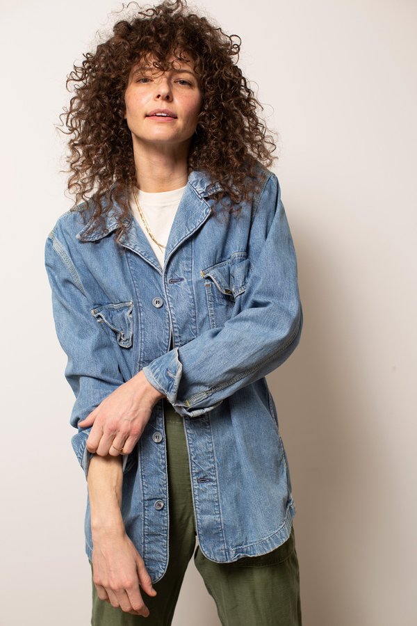 Vintage Lee Denim Jac-Shirt - Blue Vintage Lee Denim Jac-Shirt - Blue