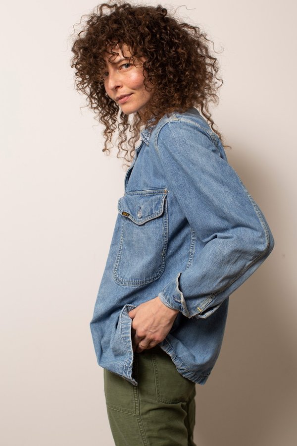 Vintage Lee Denim Jac-Shirt - Blue Vintage Lee Denim Jac-Shirt - Blue