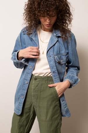Vintage Lee Denim Jac-Shirt - Blue Vintage Lee Denim Jac-Shirt - Blue