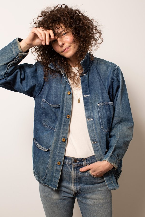 Vintage Stonecutter Denim Chore Coat - Blue Vintage Stonecutter Denim Chore Coat - Blue