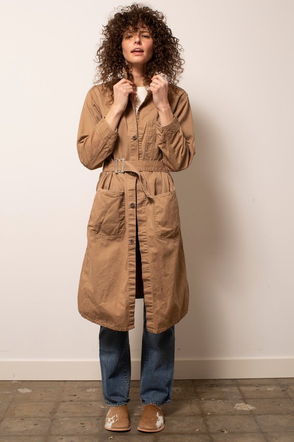 Vintage Tan Chore Coat - Beige Vintage Tan Chore Coat - Beige