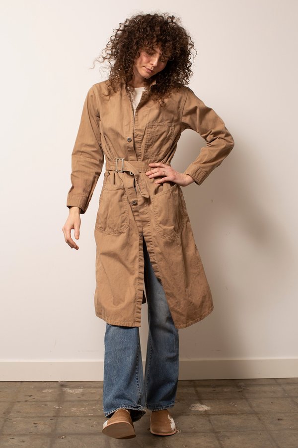 Vintage Tan Chore Coat - Beige Vintage Tan Chore Coat - Beige