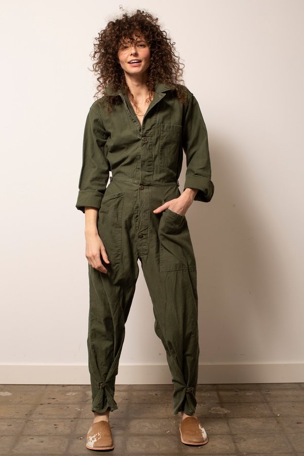 Vintage Military #27 Flight Suit - Green Vintage Military #27 Flight Suit - Green