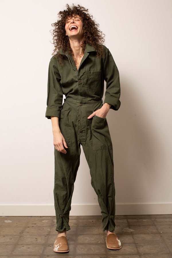 Vintage Military #27 Flight Suit - Green Vintage Military #27 Flight Suit - Green