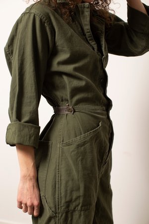 Vintage Military #27 Flight Suit - Green Vintage Military #27 Flight Suit - Green