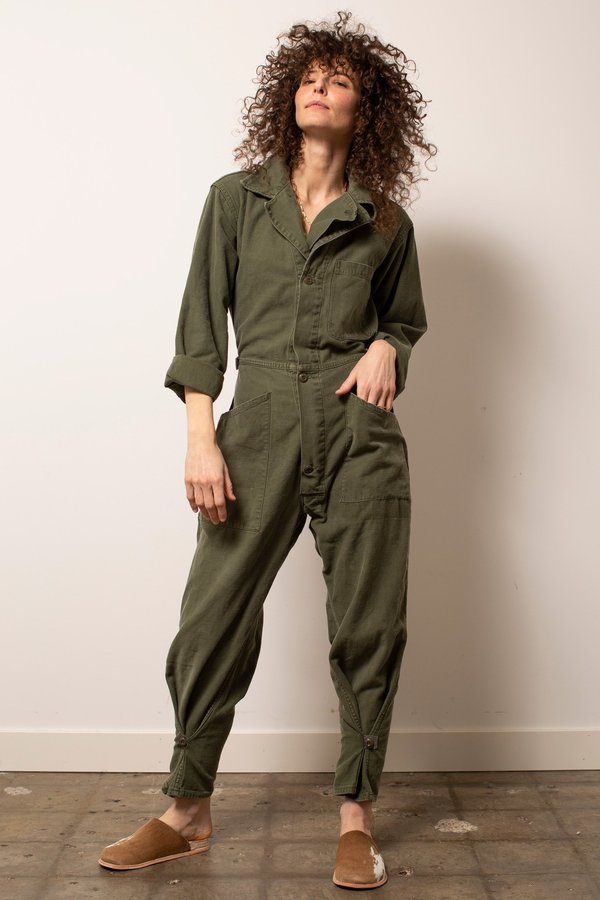 Vintage Military #30 Flight Suit - Green Vintage Military #30 Flight Suit - Green