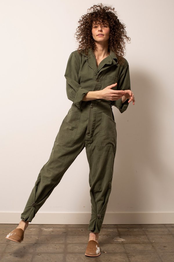 Vintage Military #30 Flight Suit - Green Vintage Military #30 Flight Suit - Green