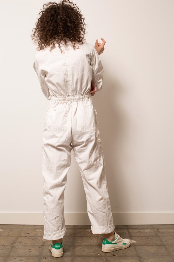 Vintage Herringbone Coveralls - White Vintage Herringbone Coveralls - White