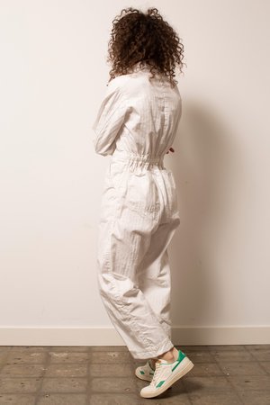Vintage Herringbone Coveralls - White Vintage Herringbone Coveralls - White