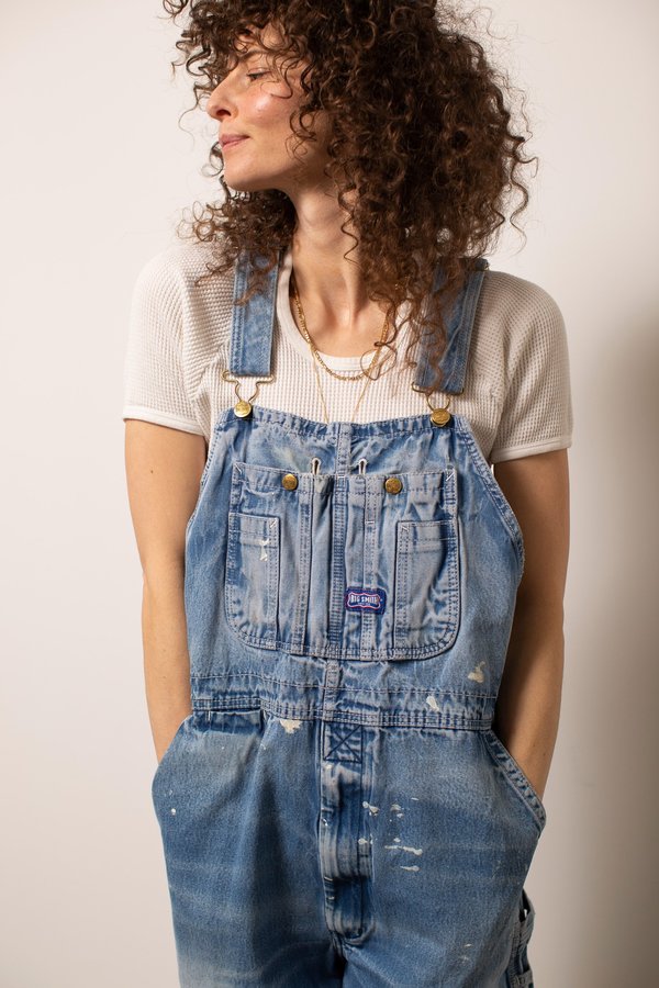 Vintage Worked-In Big Smith Denim Overalls Vintage Worked-In Big Smith Denim Overalls