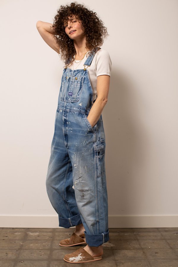Vintage Worked-In Big Smith Denim Overalls Vintage Worked-In Big Smith Denim Overalls