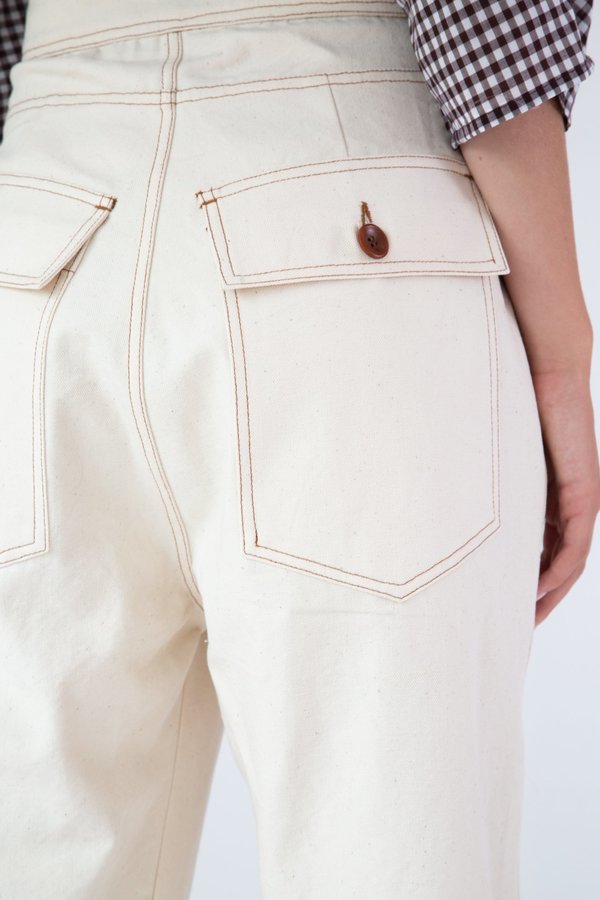 Caron Callahan Emily Pant - Cream Canvas Caron Callahan Emily Pant - Cream Canvas