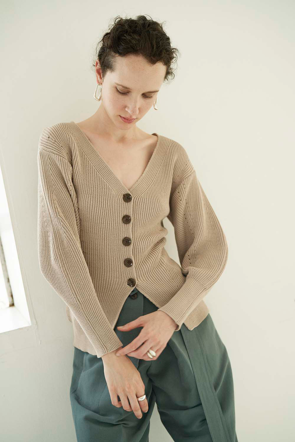 Sayaka Davis Balloon Sleeve Knit Cardigan Sayaka Davis Balloon Sleeve Knit Cardigan