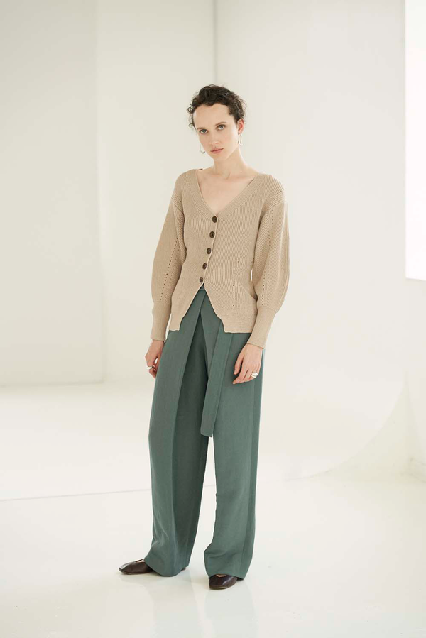 Sayaka Davis Balloon Sleeve Knit Cardigan Sayaka Davis Balloon Sleeve Knit Cardigan