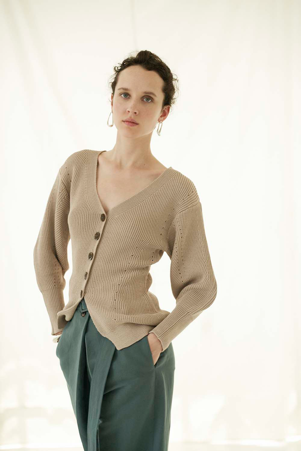 Sayaka Davis Balloon Sleeve Knit Cardigan Sayaka Davis Balloon Sleeve Knit Cardigan