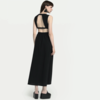 Ottod'Ame Open Back Maxi Dress - Black - Thumbnail 2