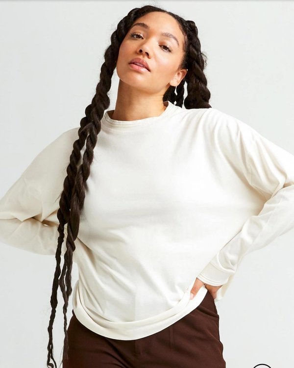 Richer Poorer Relaxed Long Sleeve Tee - Bone Richer Poorer Relaxed Long Sleeve Tee - Bone