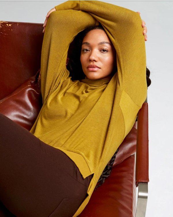 Richer Poorer Cozy Knit Long Sleeve Sweater - Golden Verde Richer Poorer Cozy Knit Long Sleeve Sweater - Golden Verde