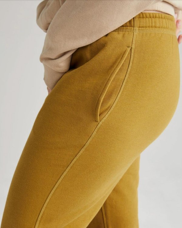 Richer Poorer Recycled Fleece Classic Sweatpants - Golden Verde Richer Poorer Recycled Fleece Classic Sweatpants - Golden Verde