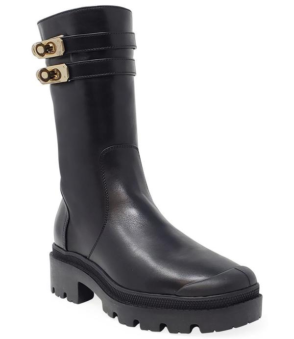 Madison Maison By Palladium Shearling Double Buckle Boot - Black Madison Maison By Palladium Shearling Double Buckle Boot - Black