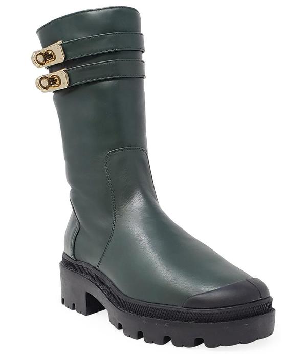 Madison Maison by Palladium Madison Shearling Double Buckle Boot - Olive Green Madison Maison by Palladium Madison Shearling Double Buckle Boot - Olive Green