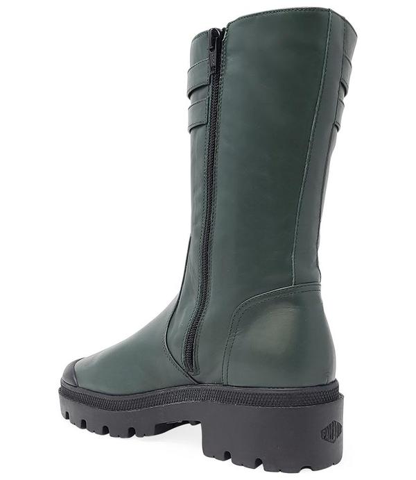 Madison Maison by Palladium Madison Shearling Double Buckle Boot - Olive Green Madison Maison by Palladium Madison Shearling Double Buckle Boot - Olive Green