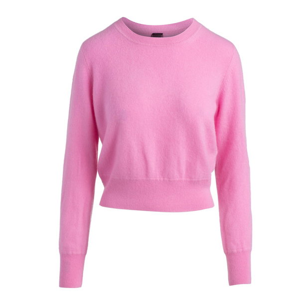 Naadam Cropped Crew Pullover - Bubblegum Pink Naadam Cropped Crew Pullover - Bubblegum Pink
