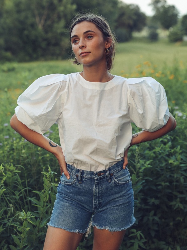 Lila Top, White Lila Top, White