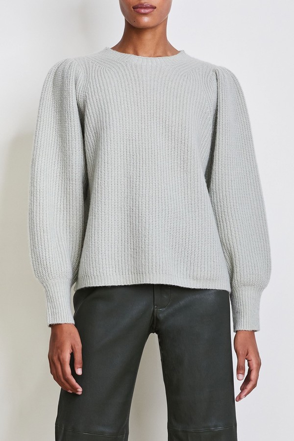 Apiece Apart Arne Puff Sleeve Sweater - Grey Apiece Apart Arne Puff Sleeve Sweater - Grey