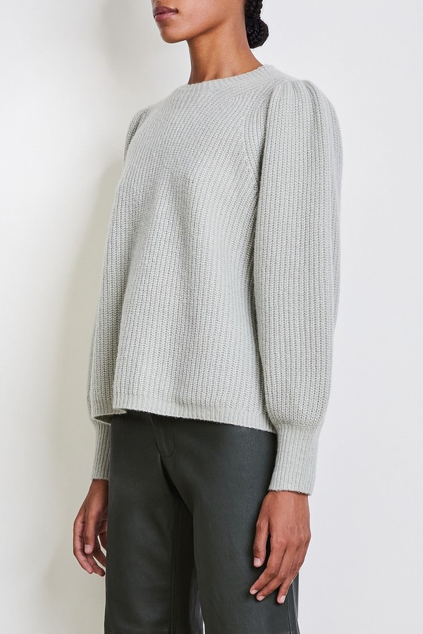 Apiece Apart Arne Puff Sleeve Sweater - Grey Apiece Apart Arne Puff Sleeve Sweater - Grey