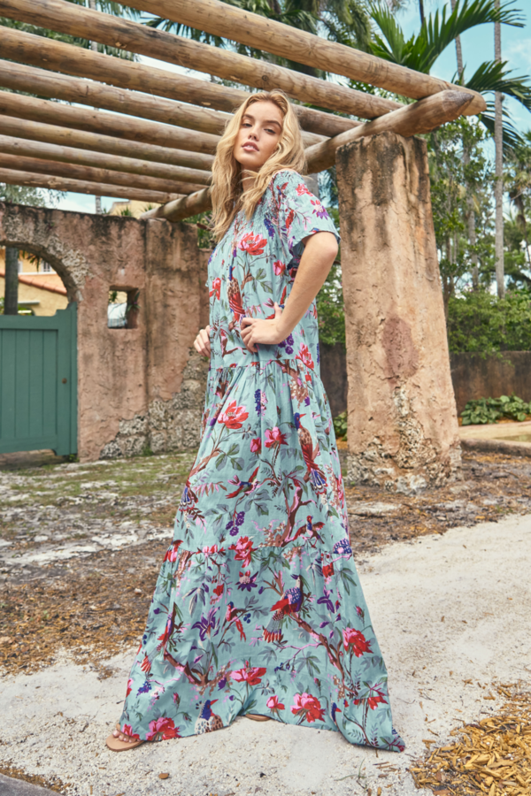 Guadalupe Momposina dress - Raven Blue Guadalupe Momposina dress - Raven Blue