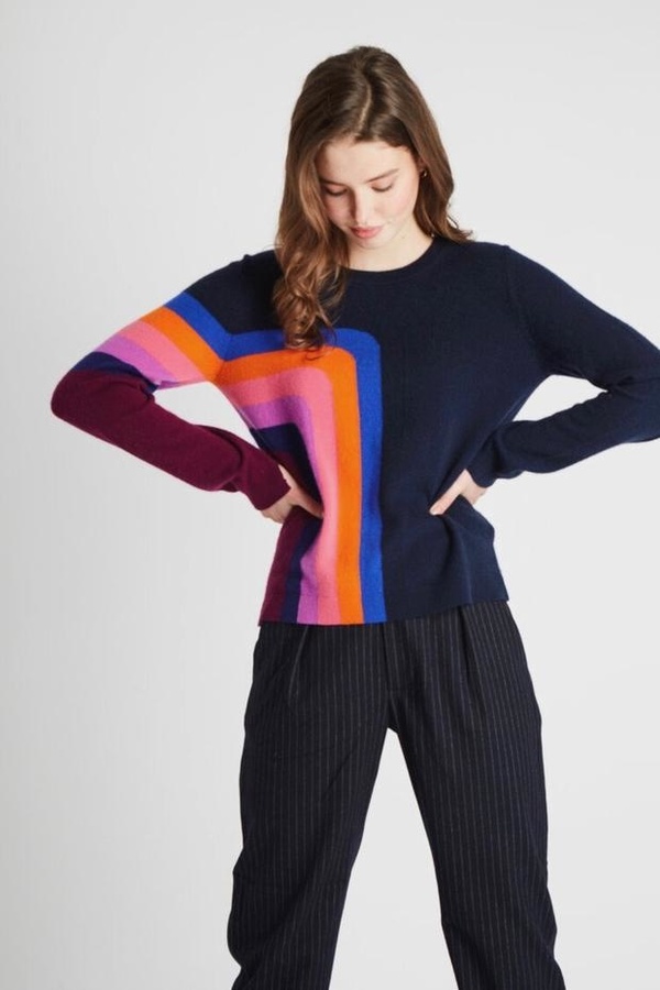 Jumper 1234 Angle Stripe Crew Jumper 1234 Angle Stripe Crew