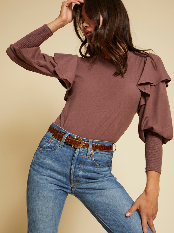 Nation Reeva Tee - Mauve Nation Reeva Tee - Mauve