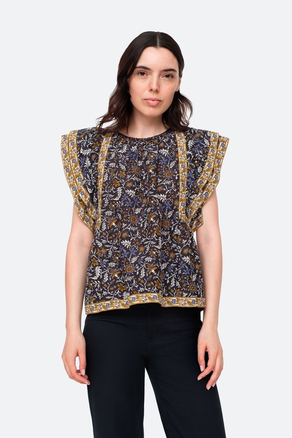 Sea NY Walker Flutter Sleeve Top Sea NY Walker Flutter Sleeve Top