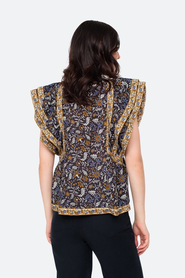 Sea NY Walker Flutter Sleeve Top Sea NY Walker Flutter Sleeve Top