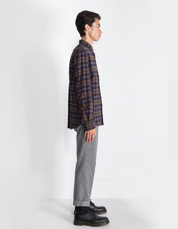 National Standards Japanese Owen Plaid Shirt - Black/Green National Standards Japanese Owen Plaid Shirt - Black/Green